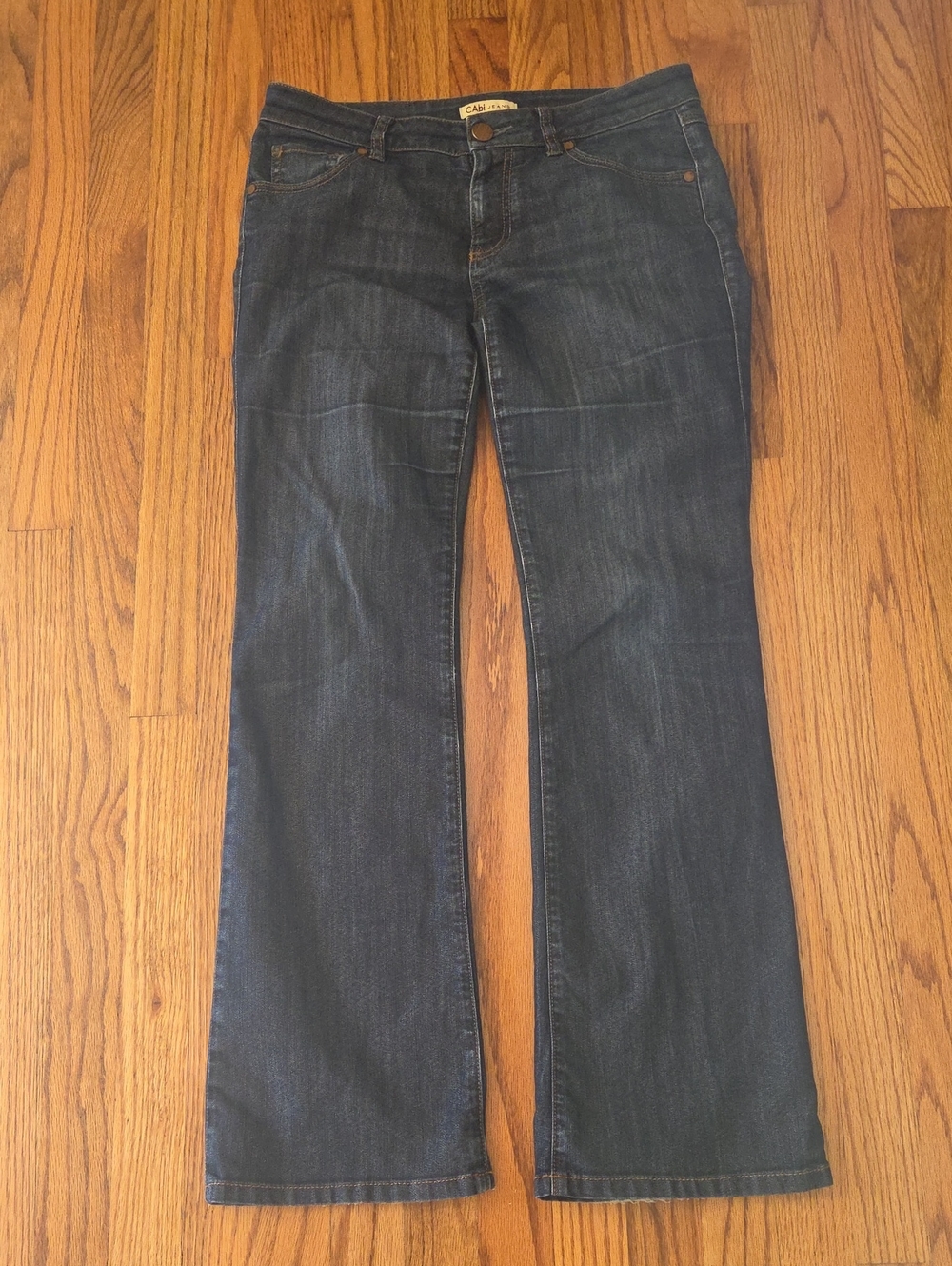 CAbi Women's Dark Indigo Flare Jeans Size: 6